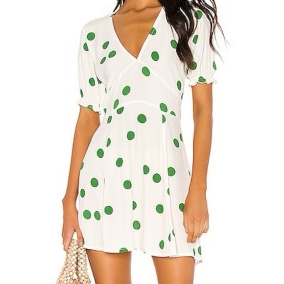 Faithfull the Brand Dresses & Skirts - Faithfull the Brand green polka dot dress